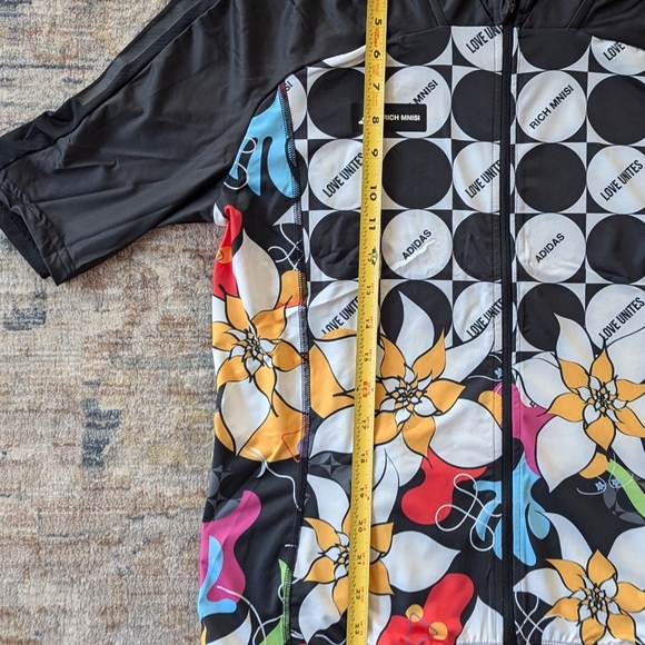 Adidas x Rich Mnisi Cycling Jersey Short Sleeve Black IA2166 Mens Size L NWTNe - Picture 6 of 9